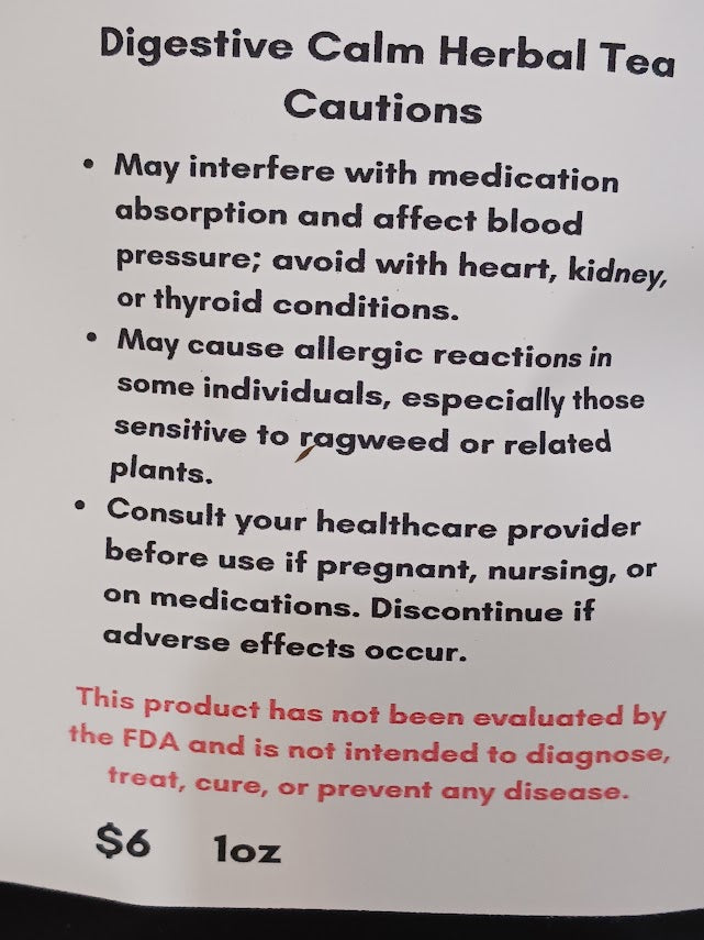 Té de hierbas digestivo calmante