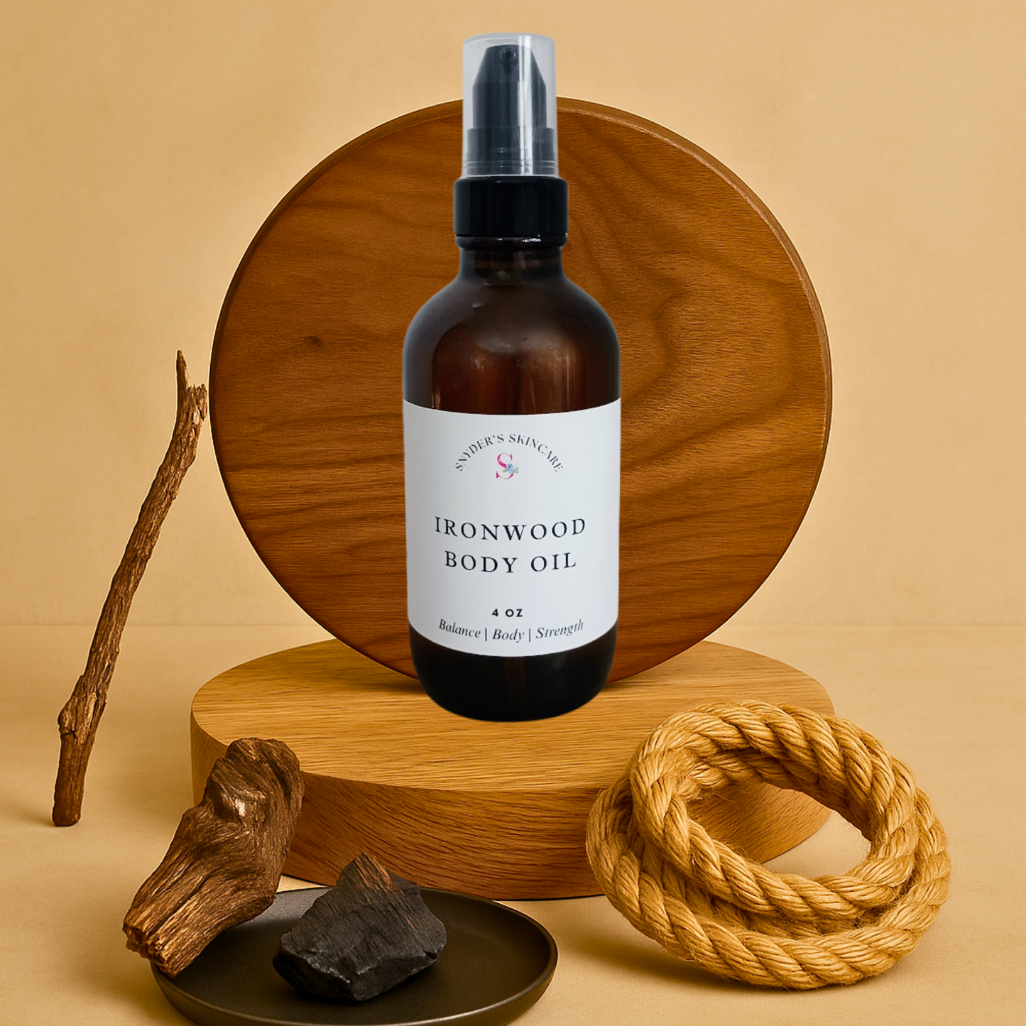 Aceite corporal de palo de hierro