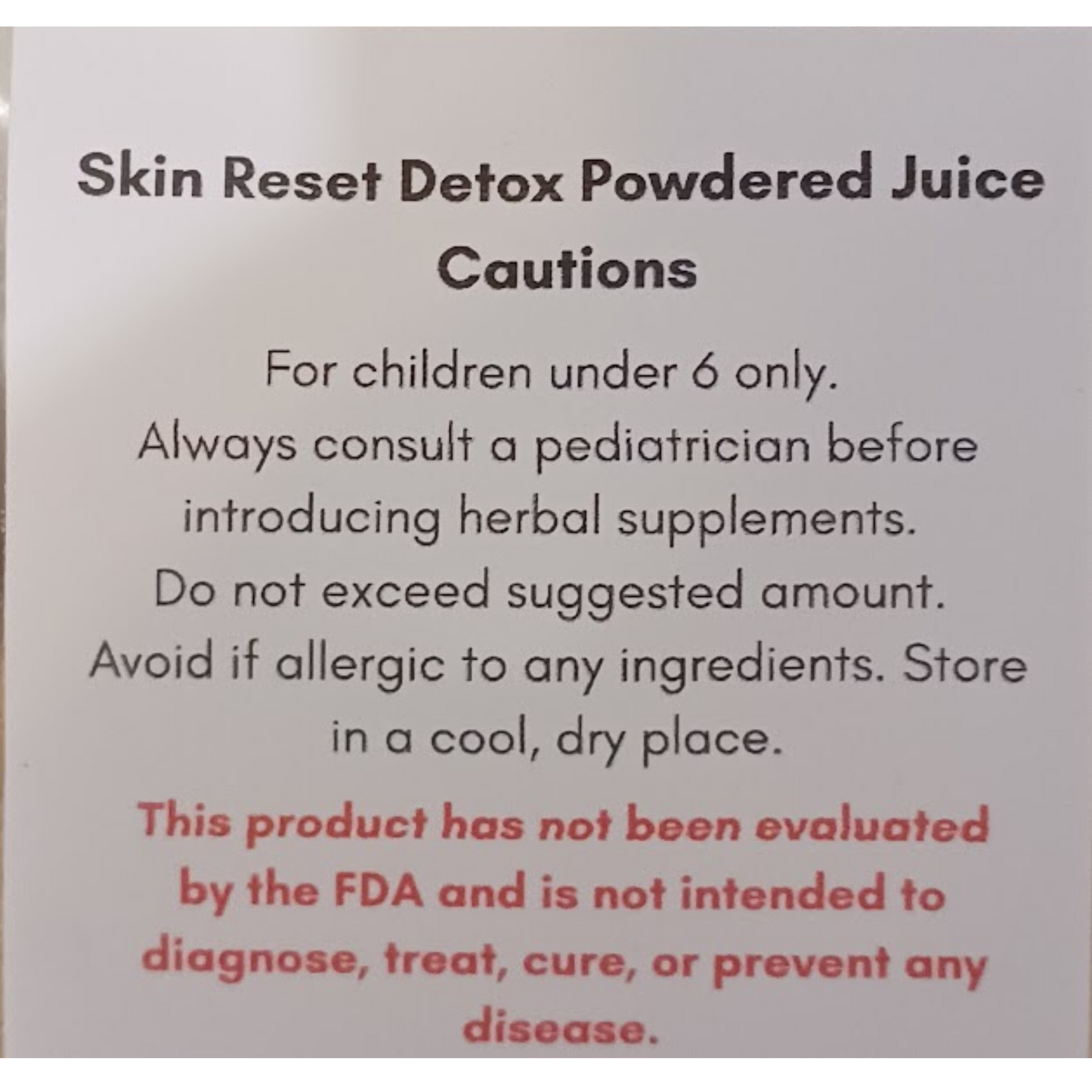 Skin Reset Juice Powder - Gentle Blend