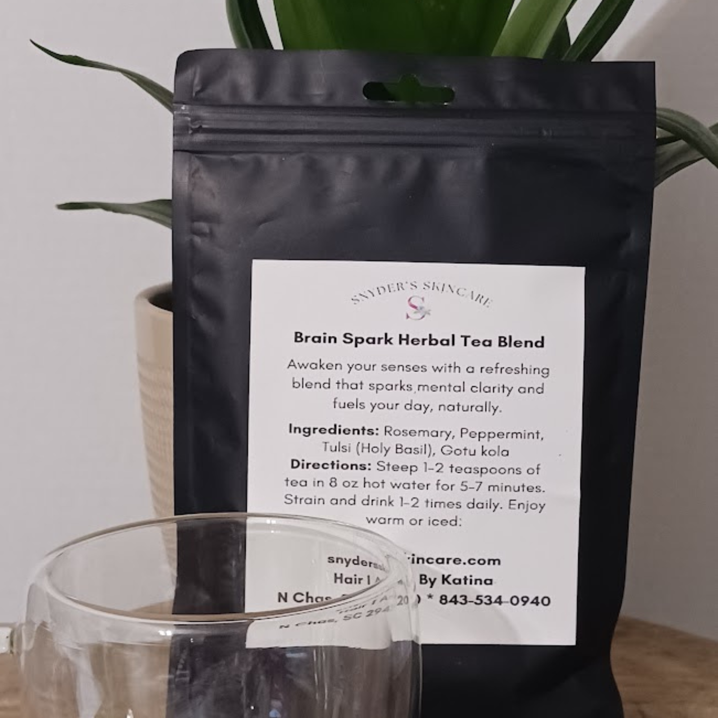 Mezcla de té de hierbas Brain Spark