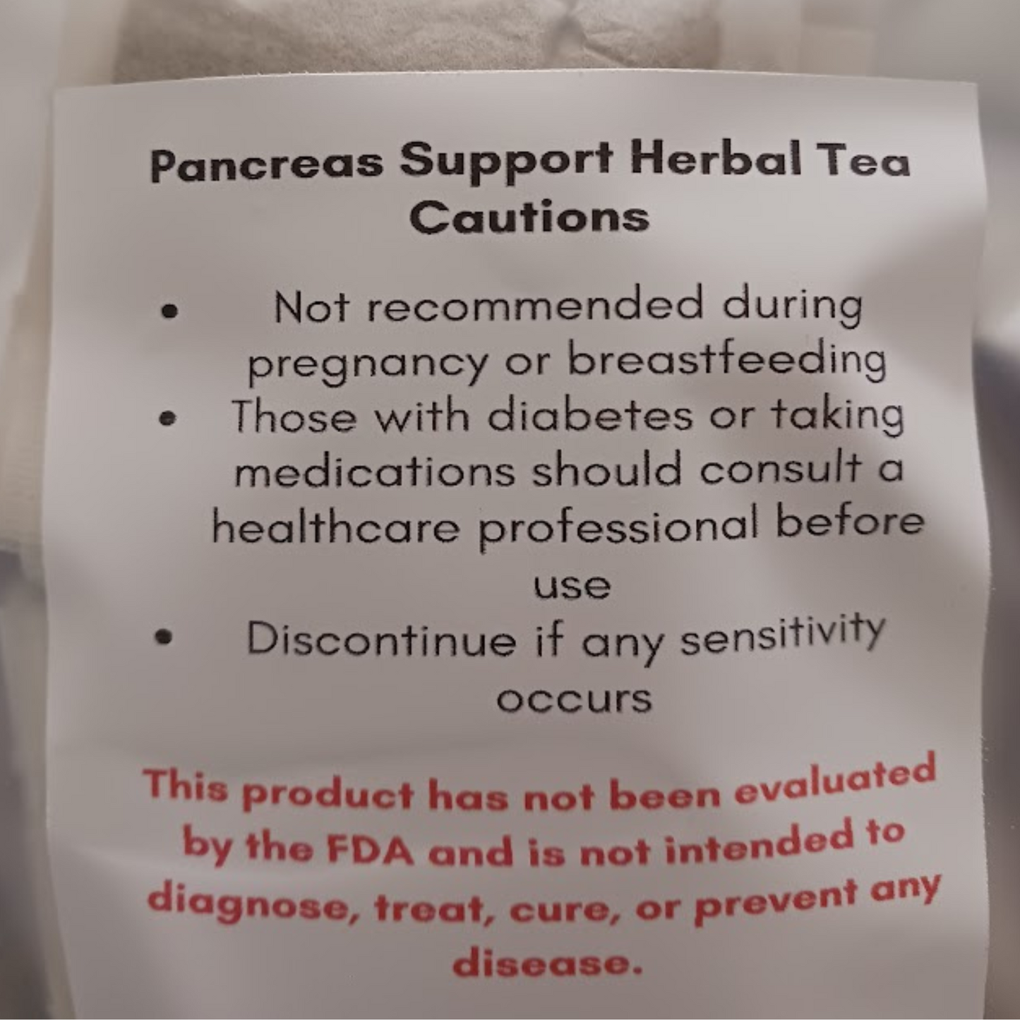Pancreas Support Herbal Tea