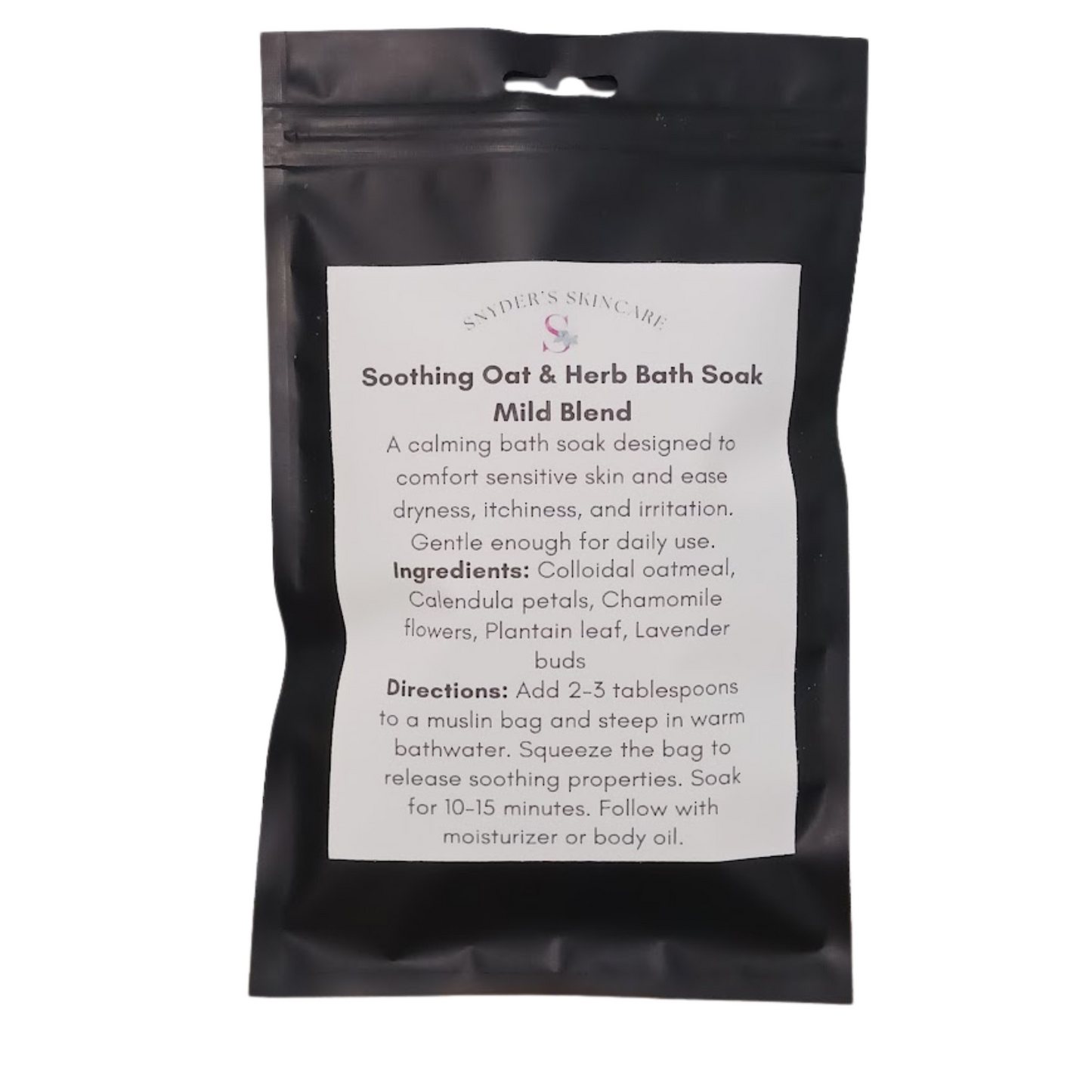 Soothing Oat & Herb Bath Soak - Mild Blend