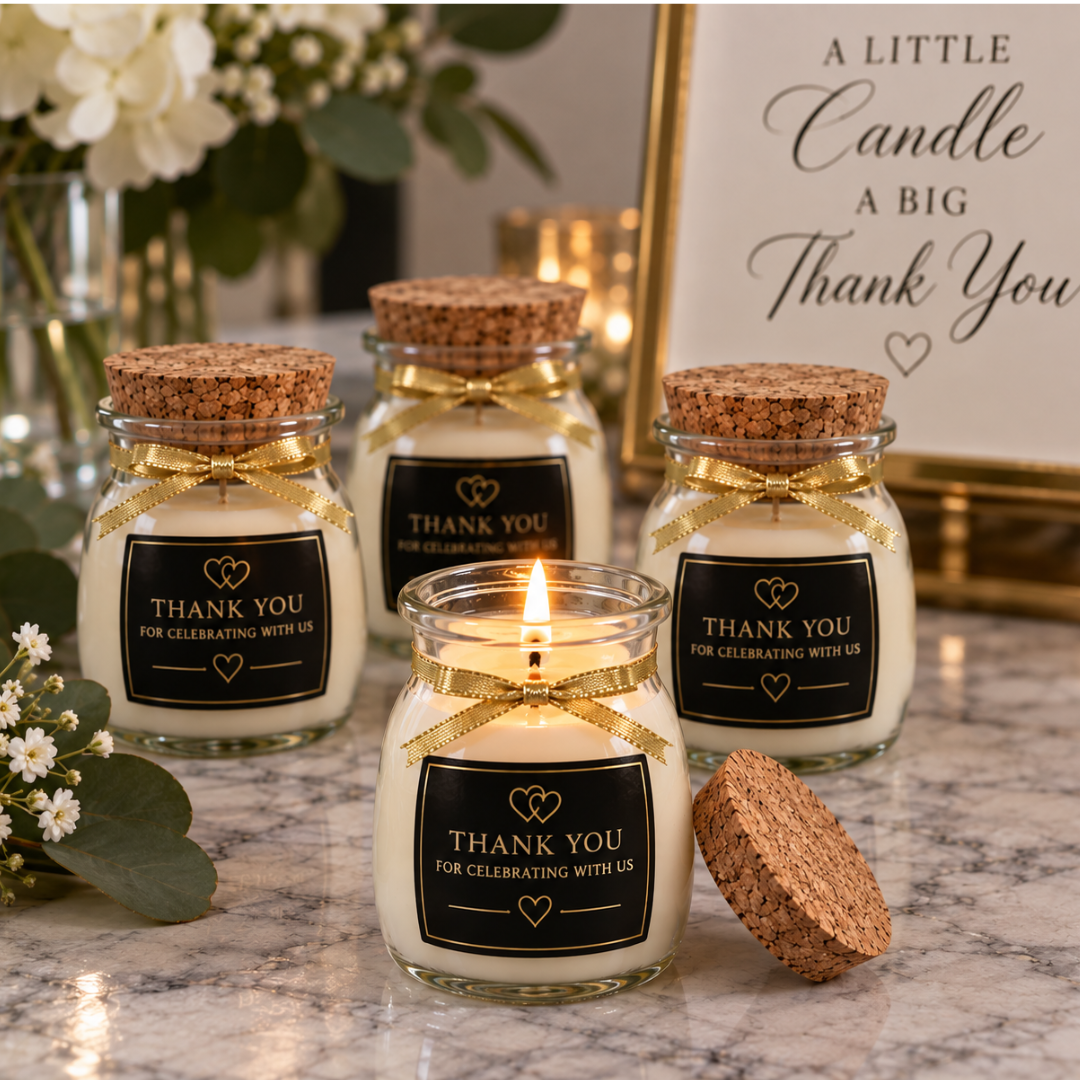 Mini Soy Candle Favors | Wedding & Baby Shower Favors