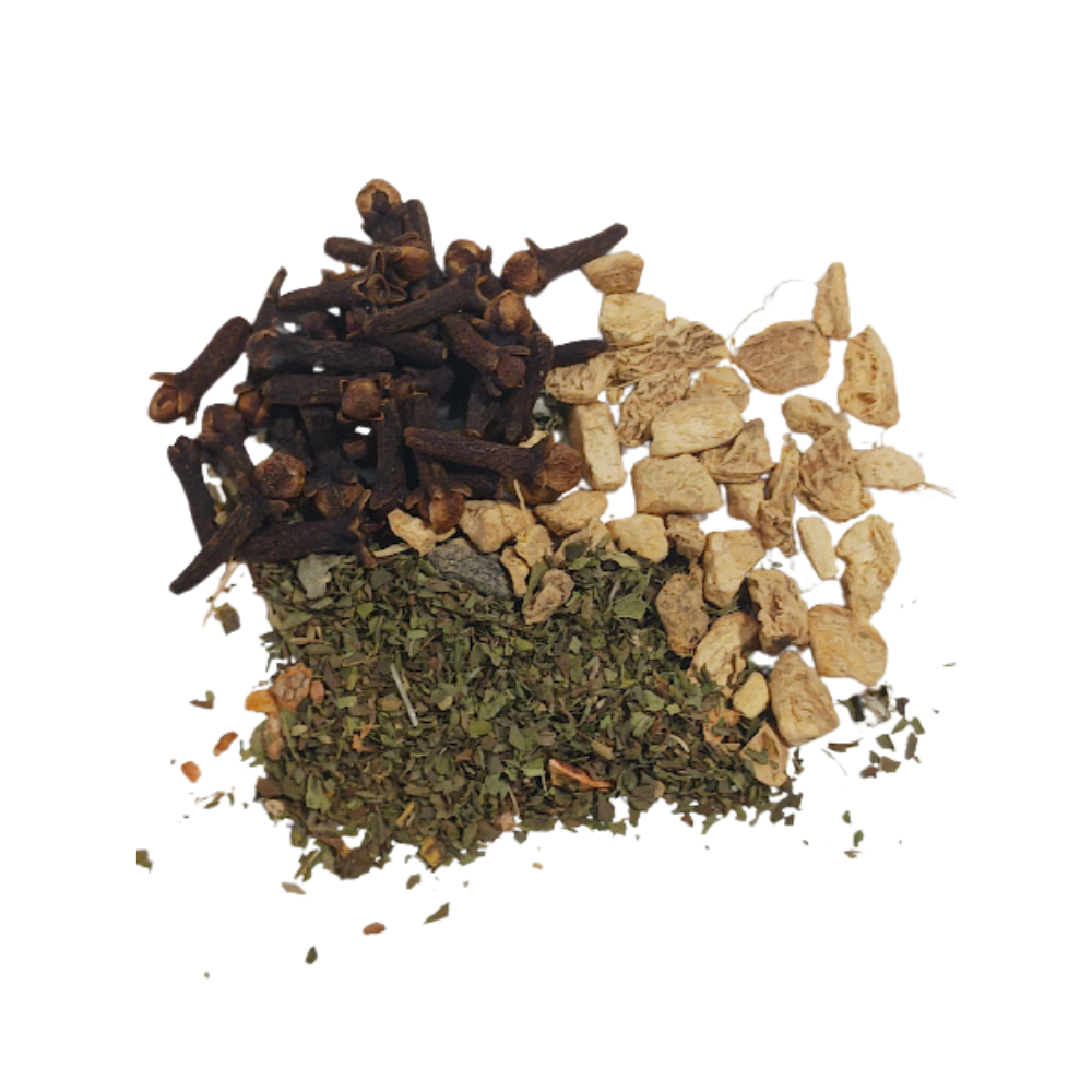 Mezcla de té de hierbas para facilitar la digestión