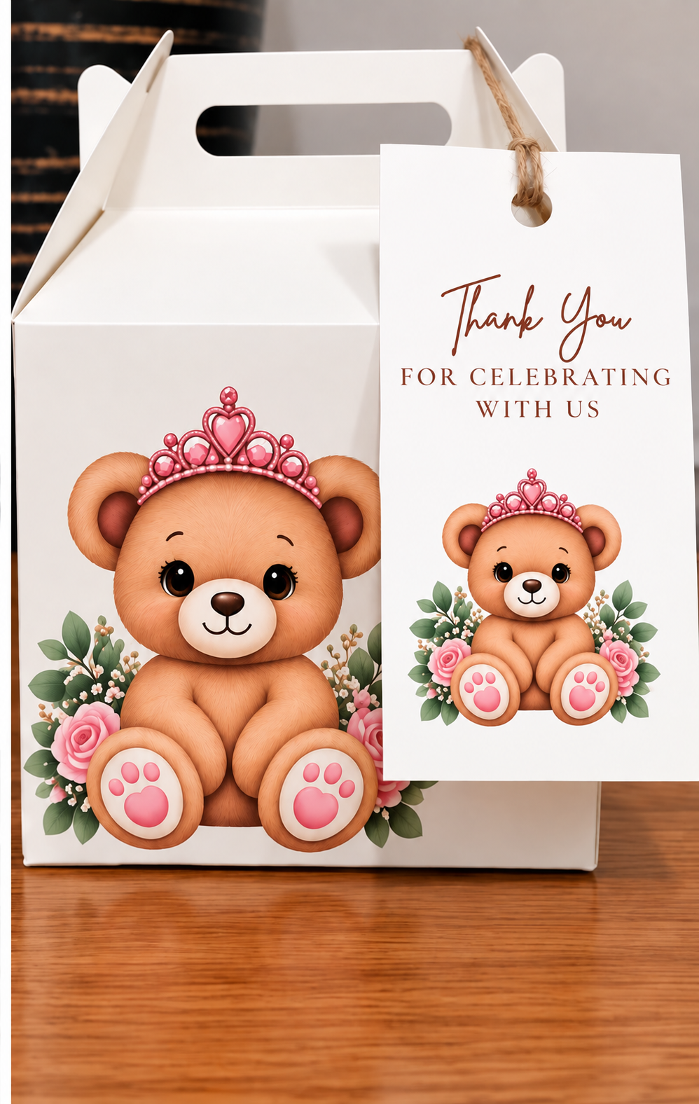 Teddy Bear Baby Shower Favor Boxes