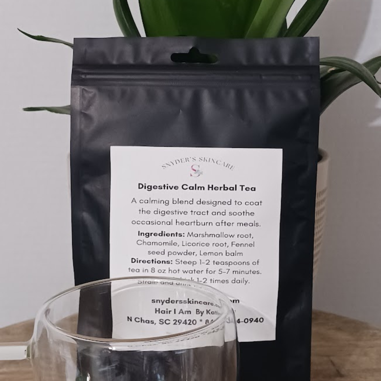 Té de hierbas digestivo calmante