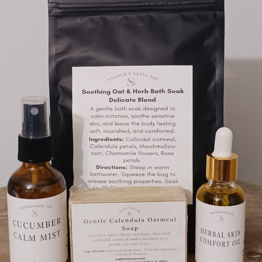 Sensitive Skin Essentials Bundle - Complete Gentle Care Set