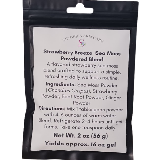 Strawberry Breeze Sea Moss Powdered Blend