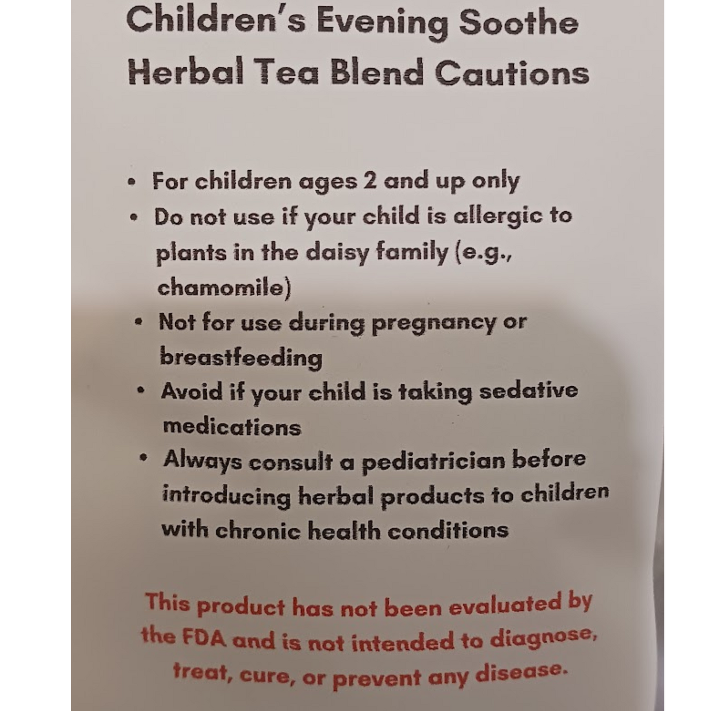 Children's Evening Soothe Herbal Tea Blend