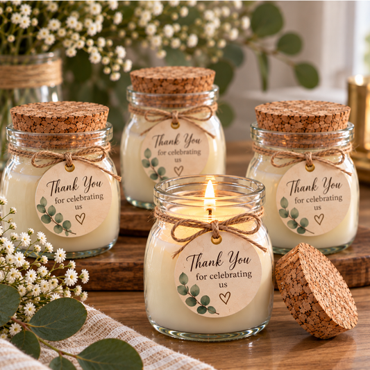 Mini Soy Candle Favors | Wedding & Baby Shower Favors